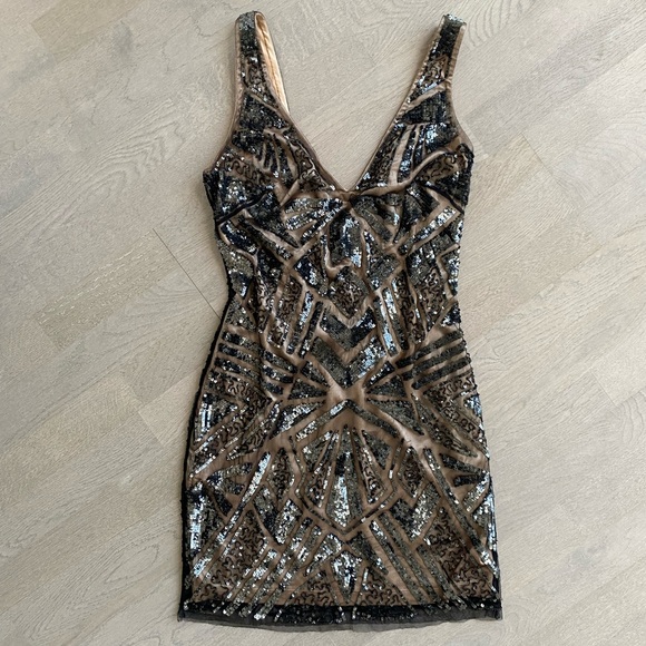 Classy & Sexy Sequin Mini Dress - Size 6